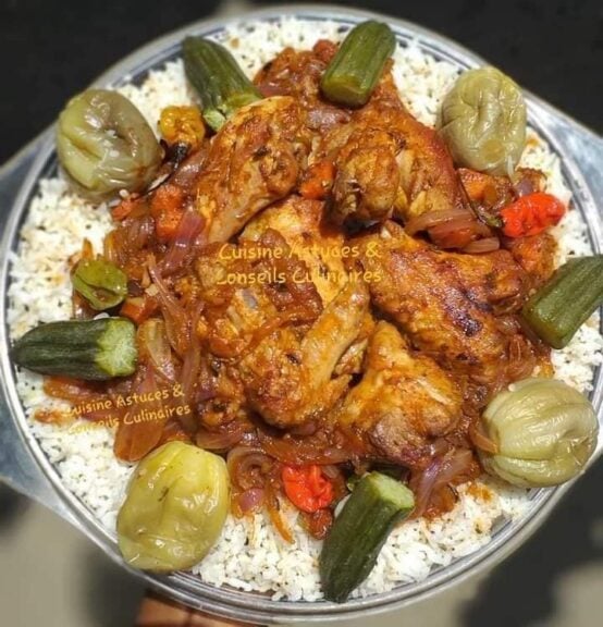 Riz Soumara Ou Soumara Lafri Au Poulet Cuisine De Chez Nous