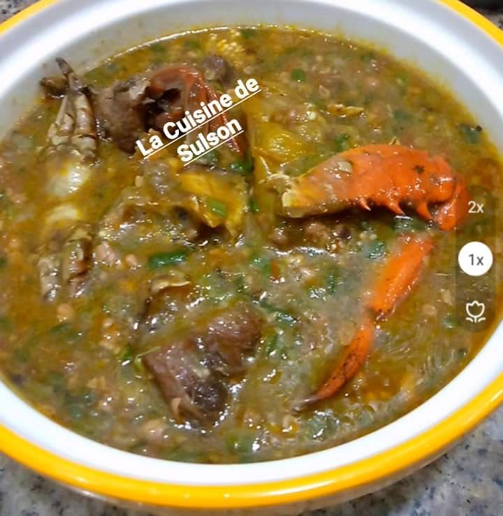 Délicieuse sauce gombo aux crabes