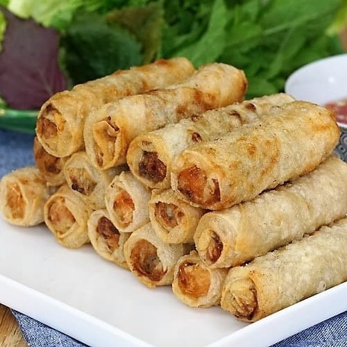 Nems au Poulet et Crevettes