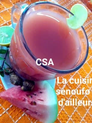 Jus de pastèque au gingembre