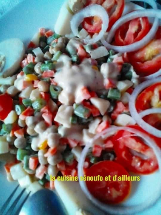 Une macédoine à la mayonnaise