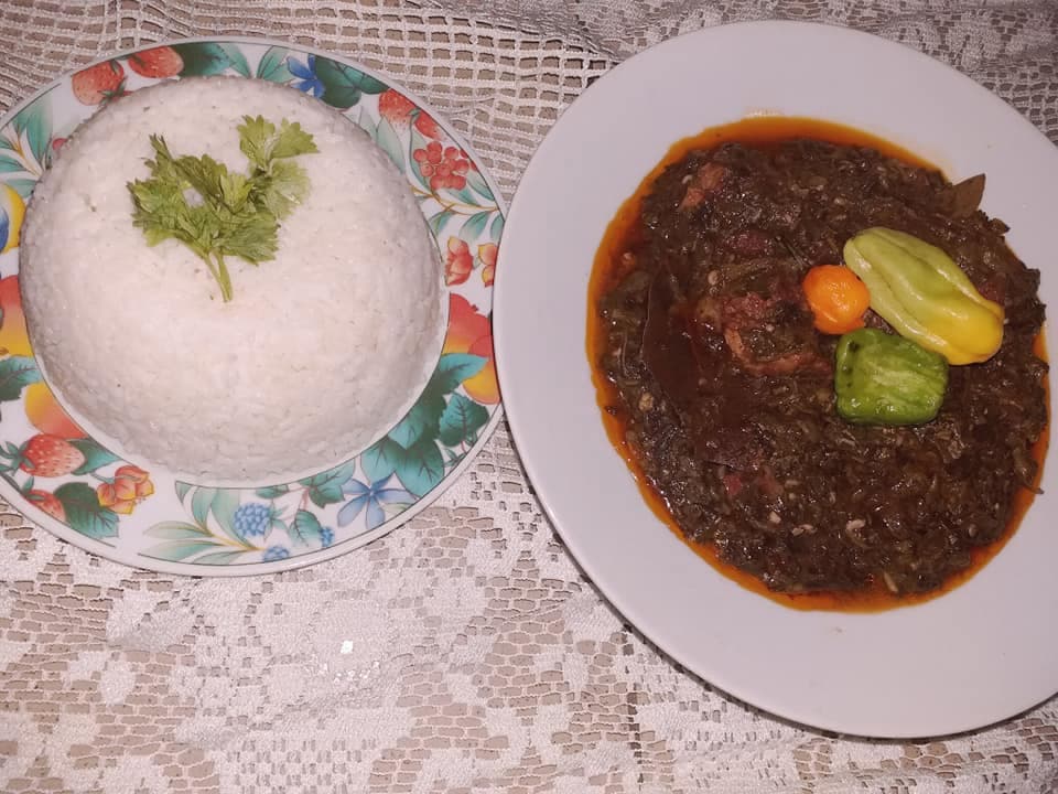 Sauce feuille au bœuf à ma façon