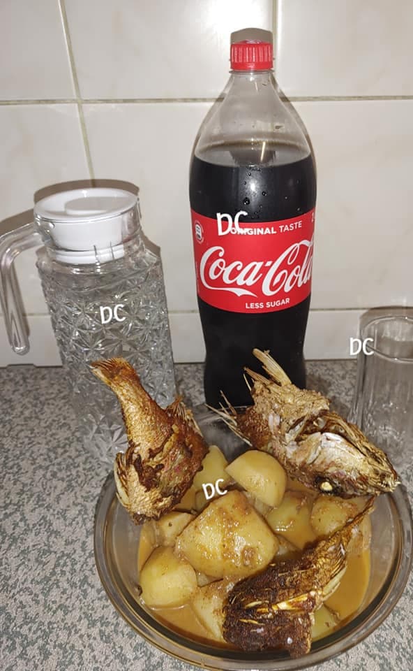 Bouillon de pommes de terre et poisson