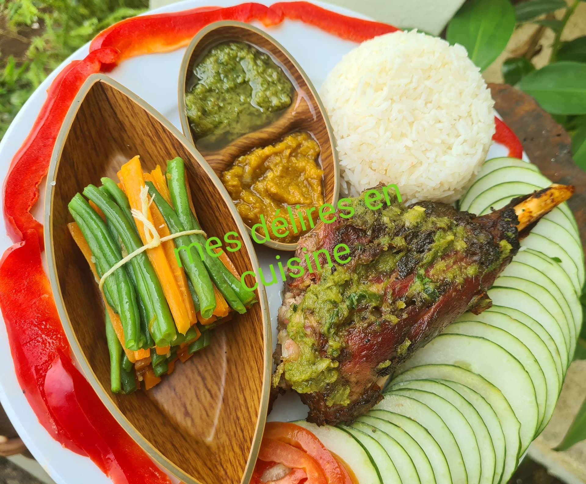 Mouton au four accompagné de légumes et riz by lolo