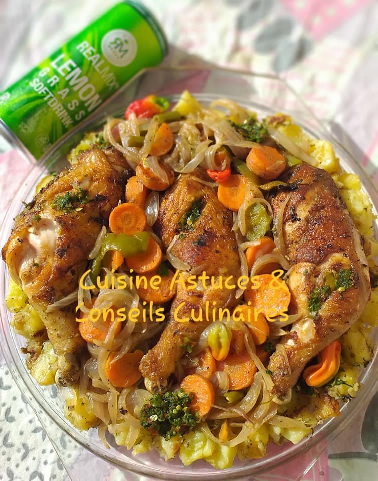 Pommes de terre à la poêle au poulet