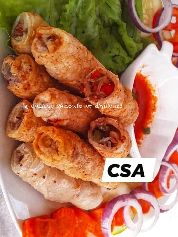 Nems au blanc de poulet.