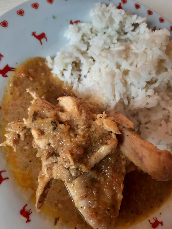 Bouillon de poulet au riz