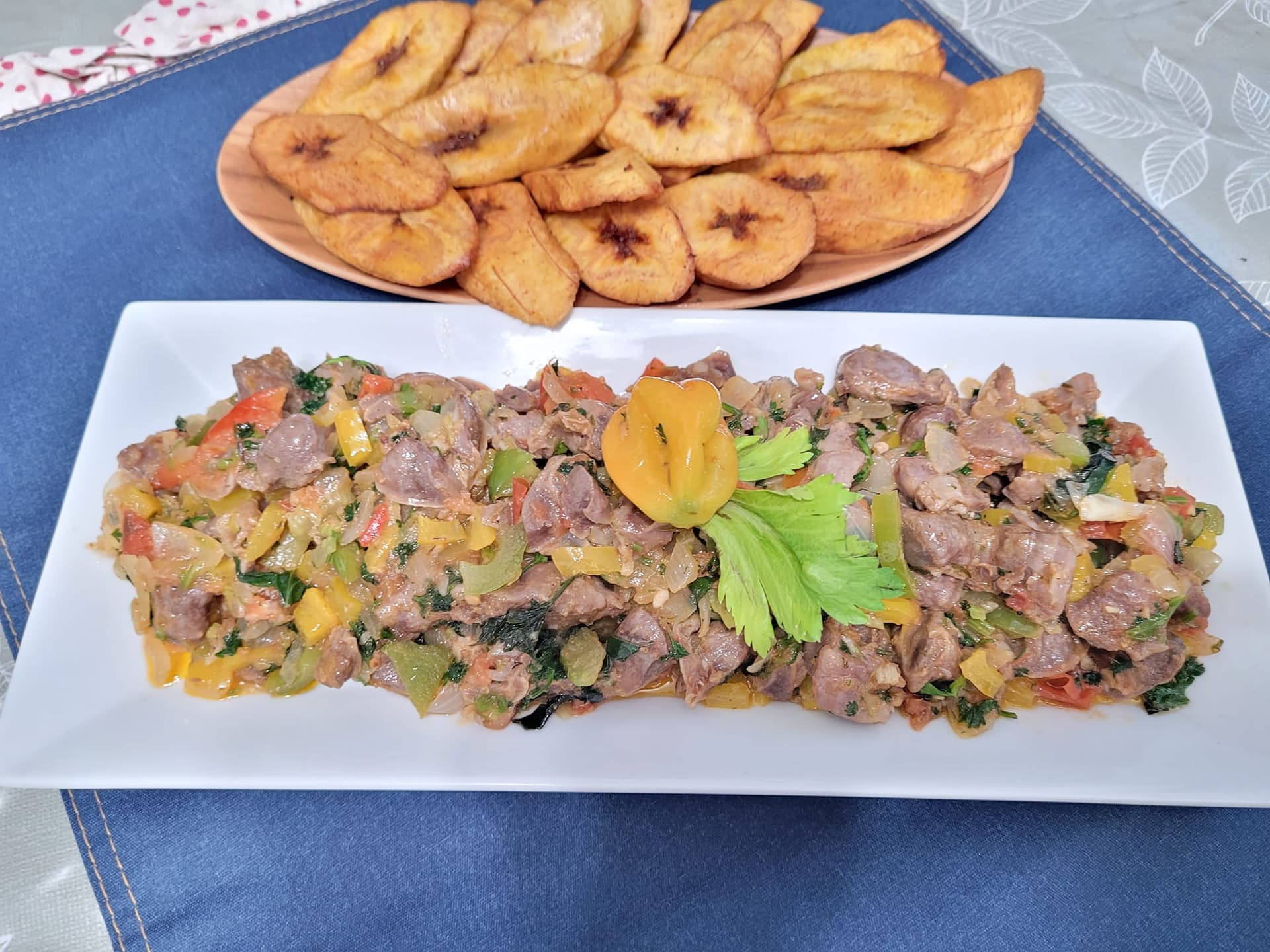 Sauté de gésiers au gingembre.