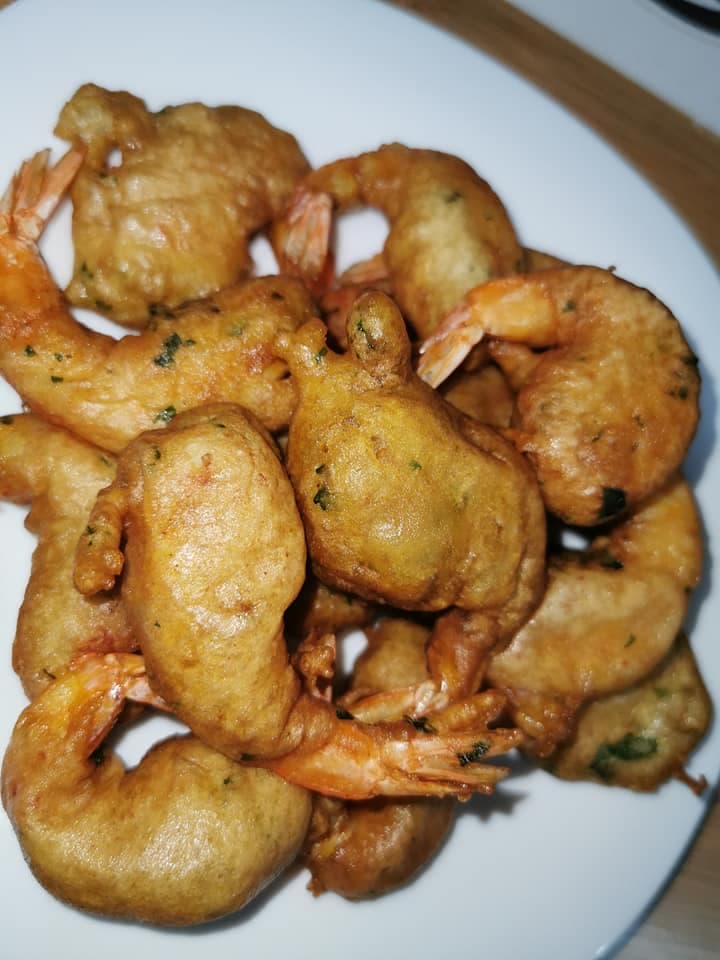 Beignets de crevettes hyper légers.