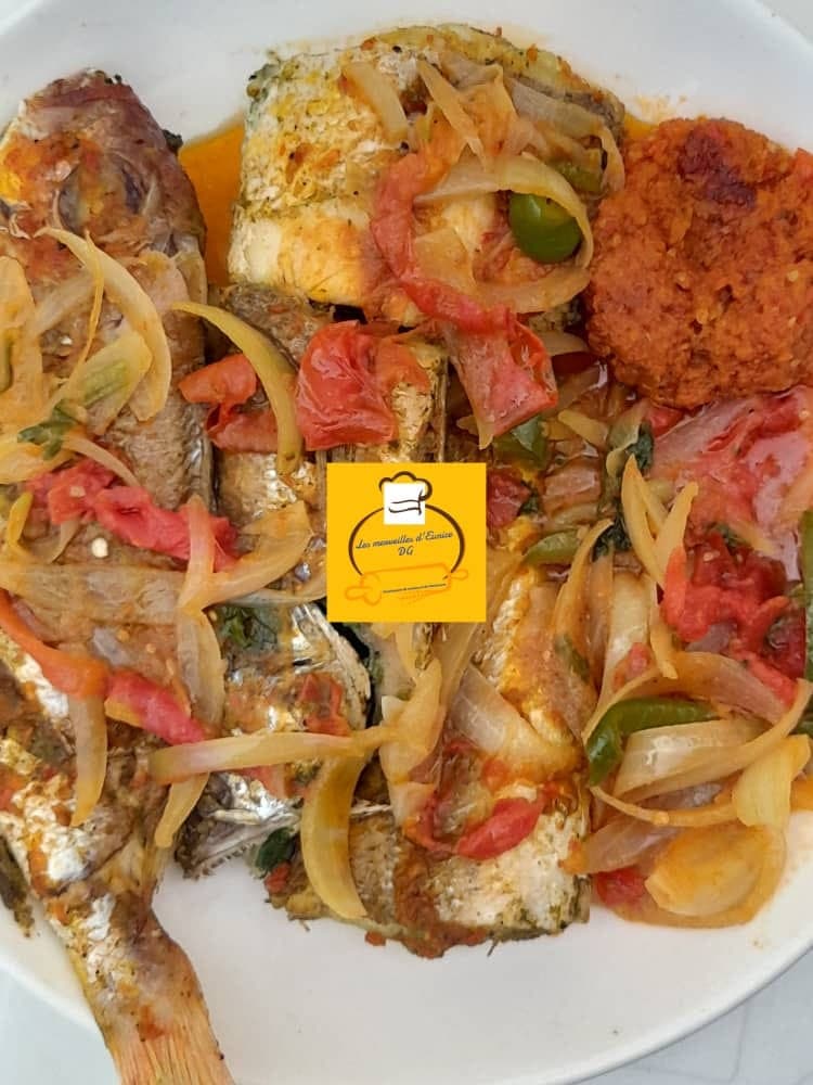 Poissons sosso carpe rouge au four