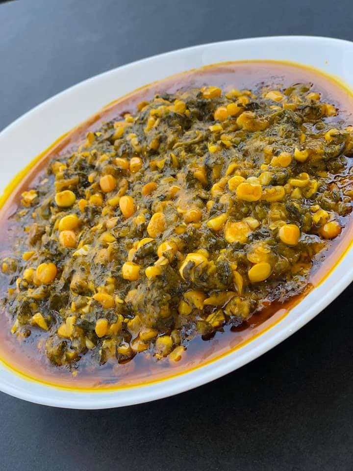 Du sanga avec la maïs frais