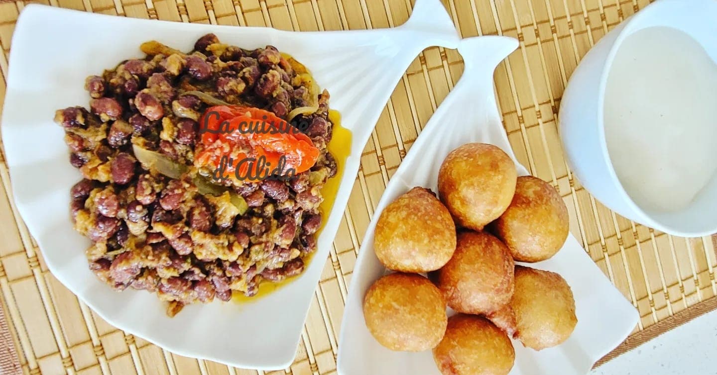 Du haricot sauté aux beignets