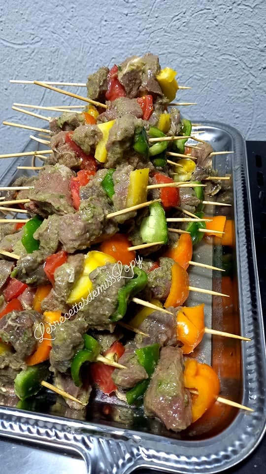 Brochettes de filets de bœuf