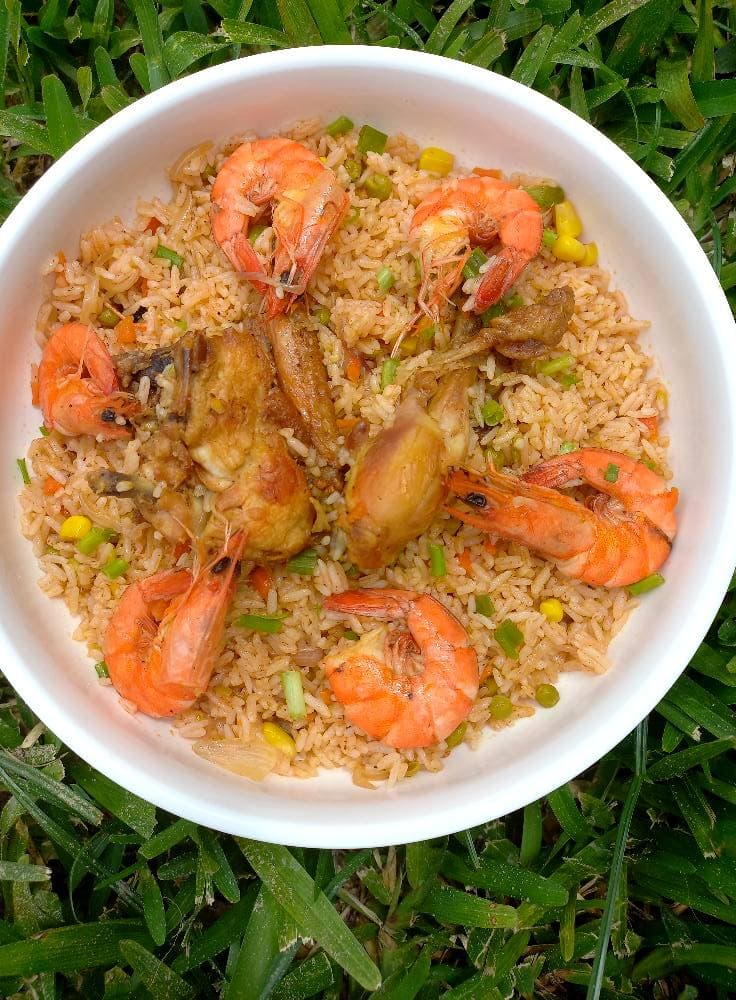 Délicieux plat de riz aux légumes