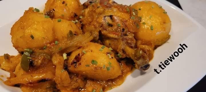 Pomme sautées au poulet