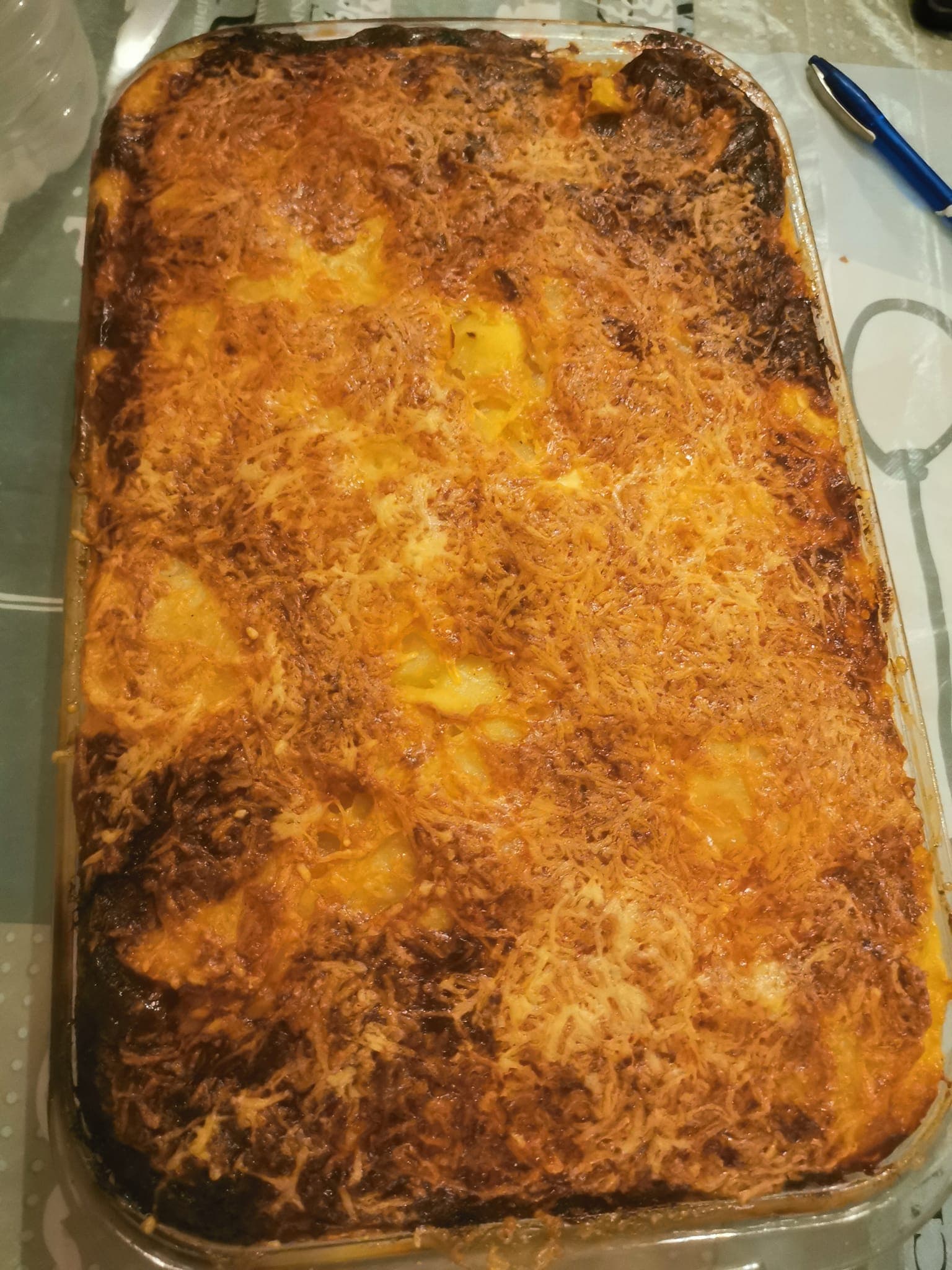 Gratin de pommes de terre au poulet,