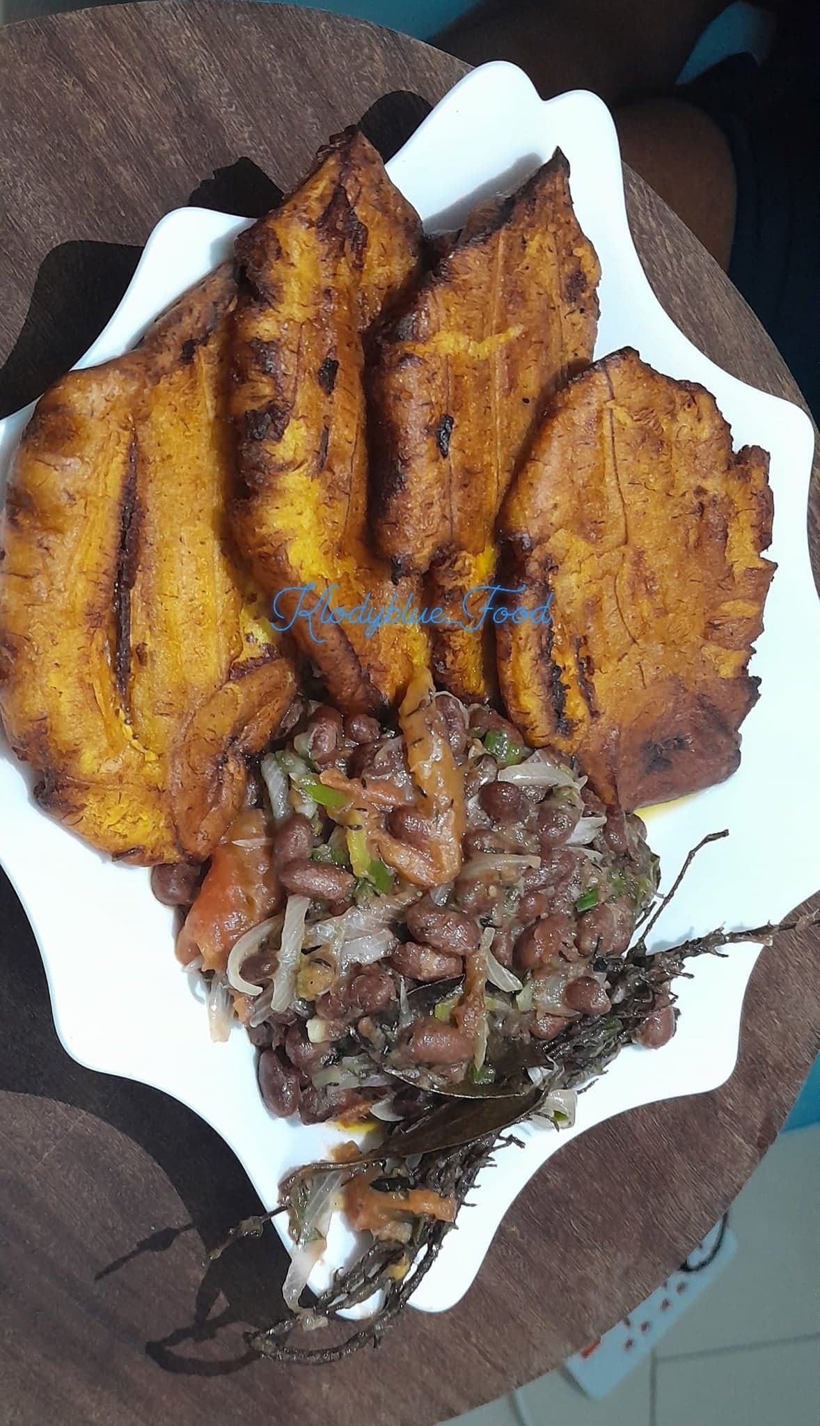 Délicieux plantain tapé