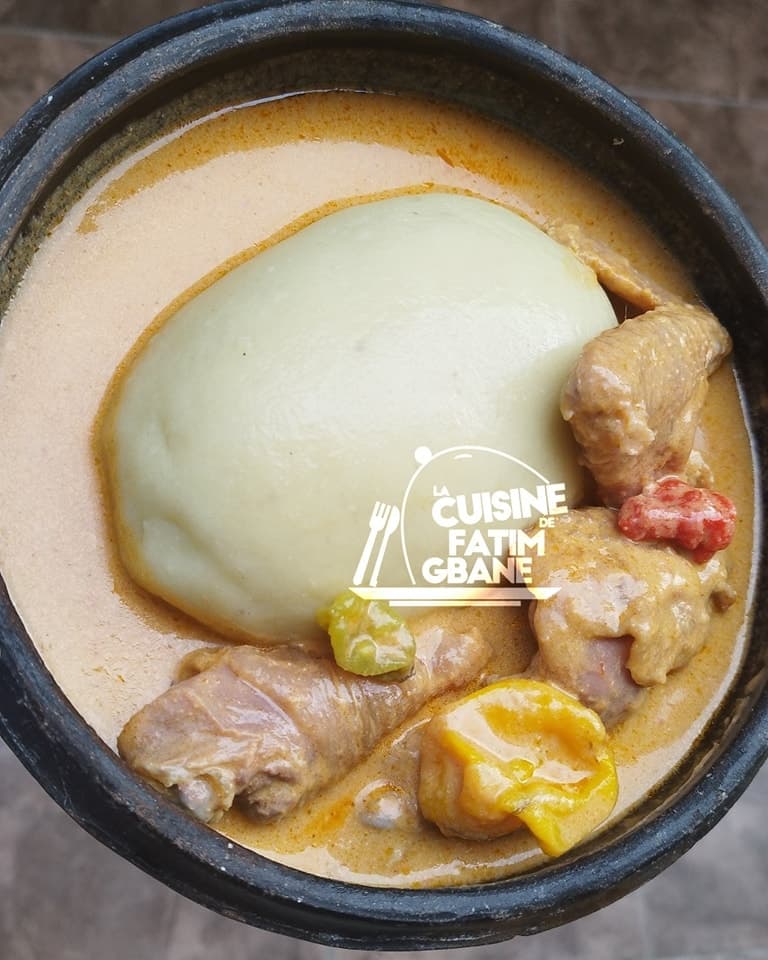 Incontournable sauce pistache accompagné de foutou igname 😍🥰😋