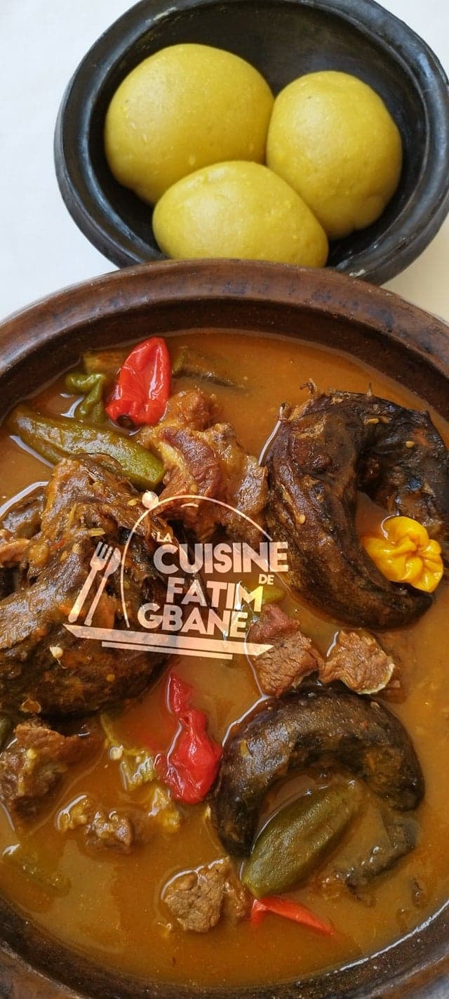 Du foutou à la sauce claire