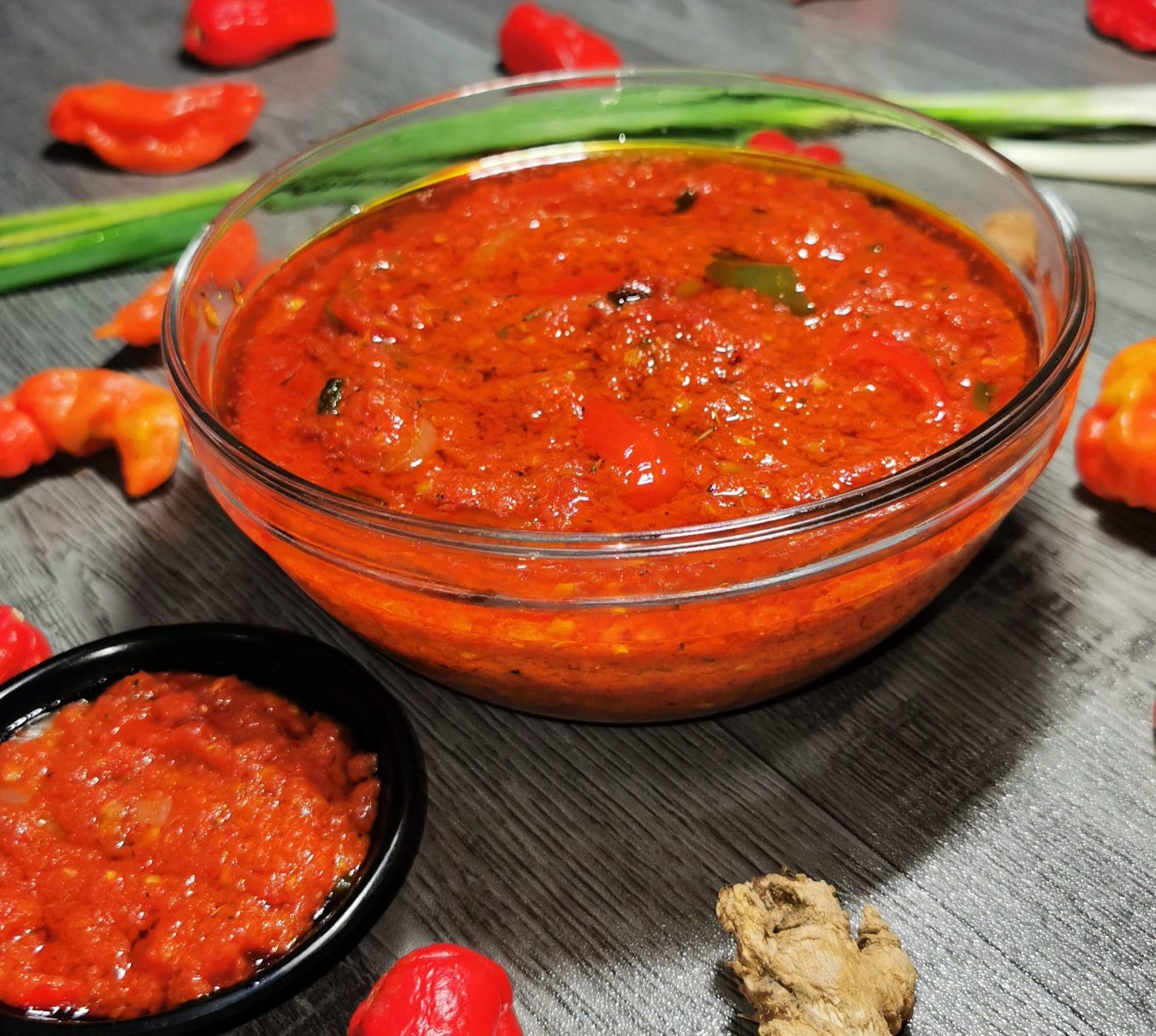 Délicieux piment rouge a la tomate