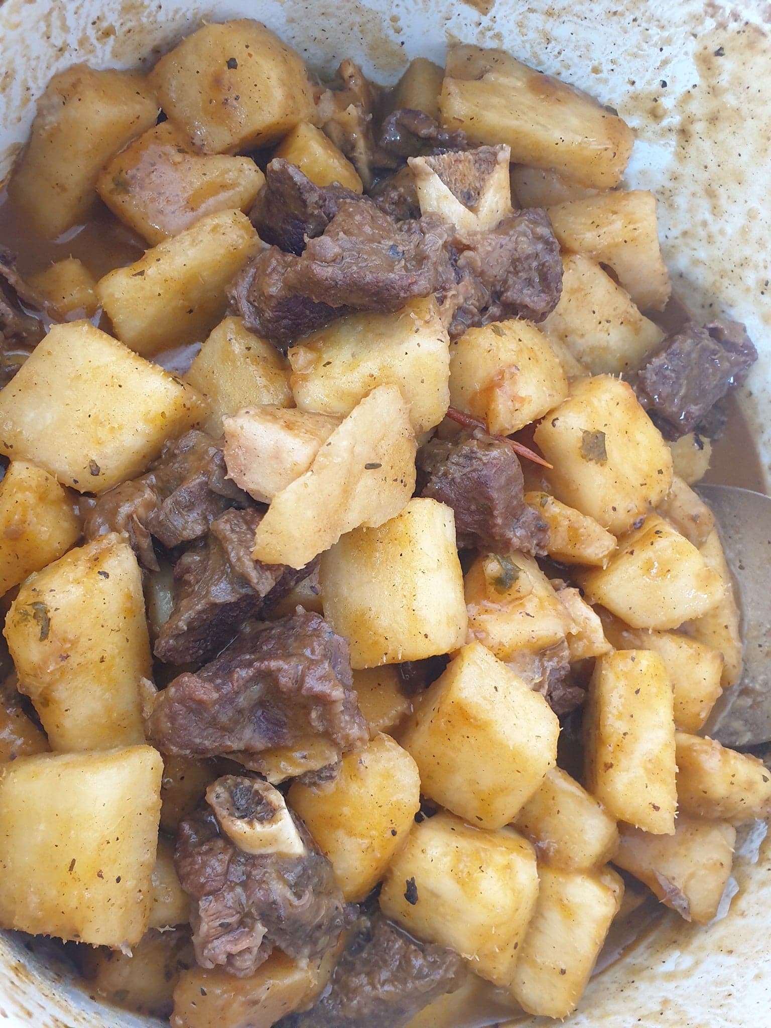 Ragoût d’igname à la viande de boeuf