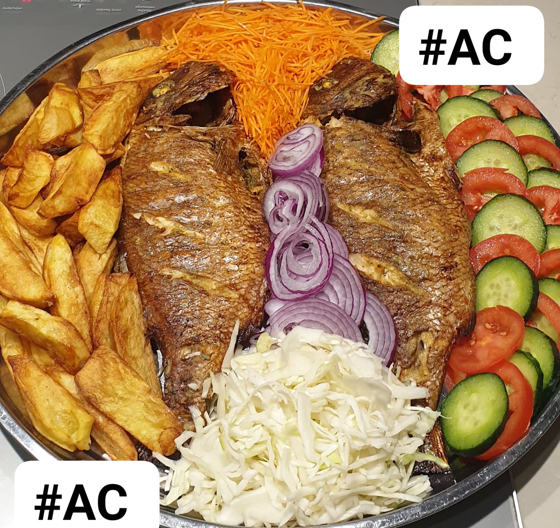 Délicieux poisson braisé