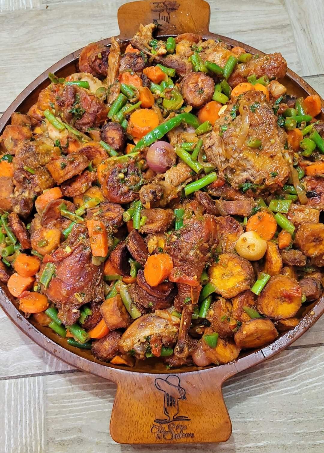 Poulet DG au corrosol kankan pastèque