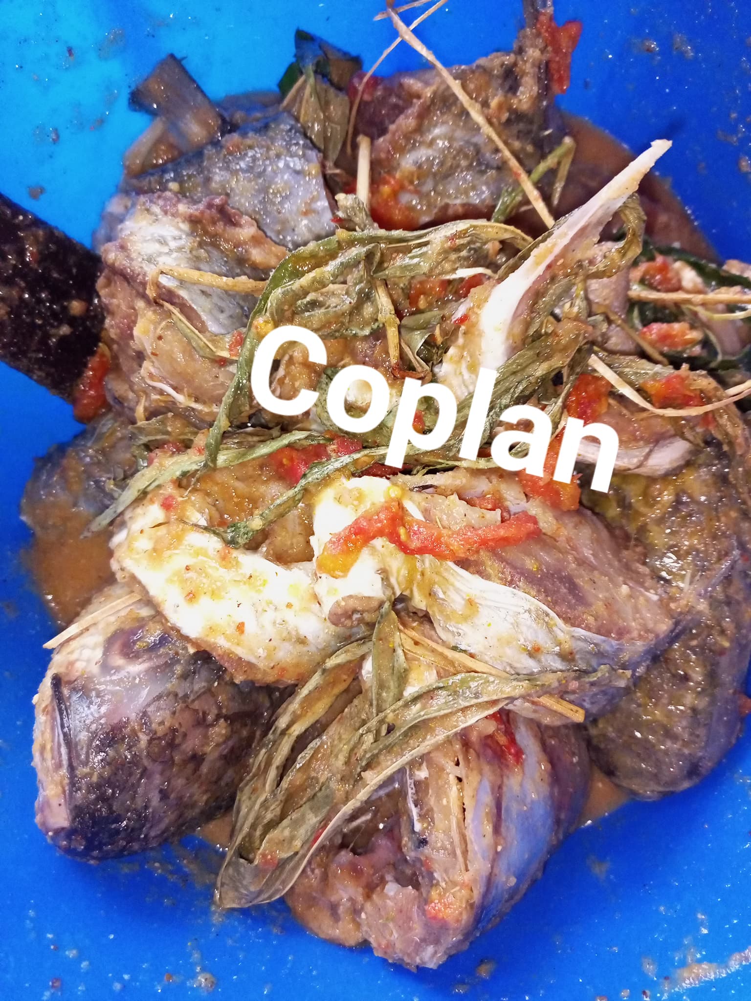 Mulet frais en papillotes ou encore ndomba de poisson