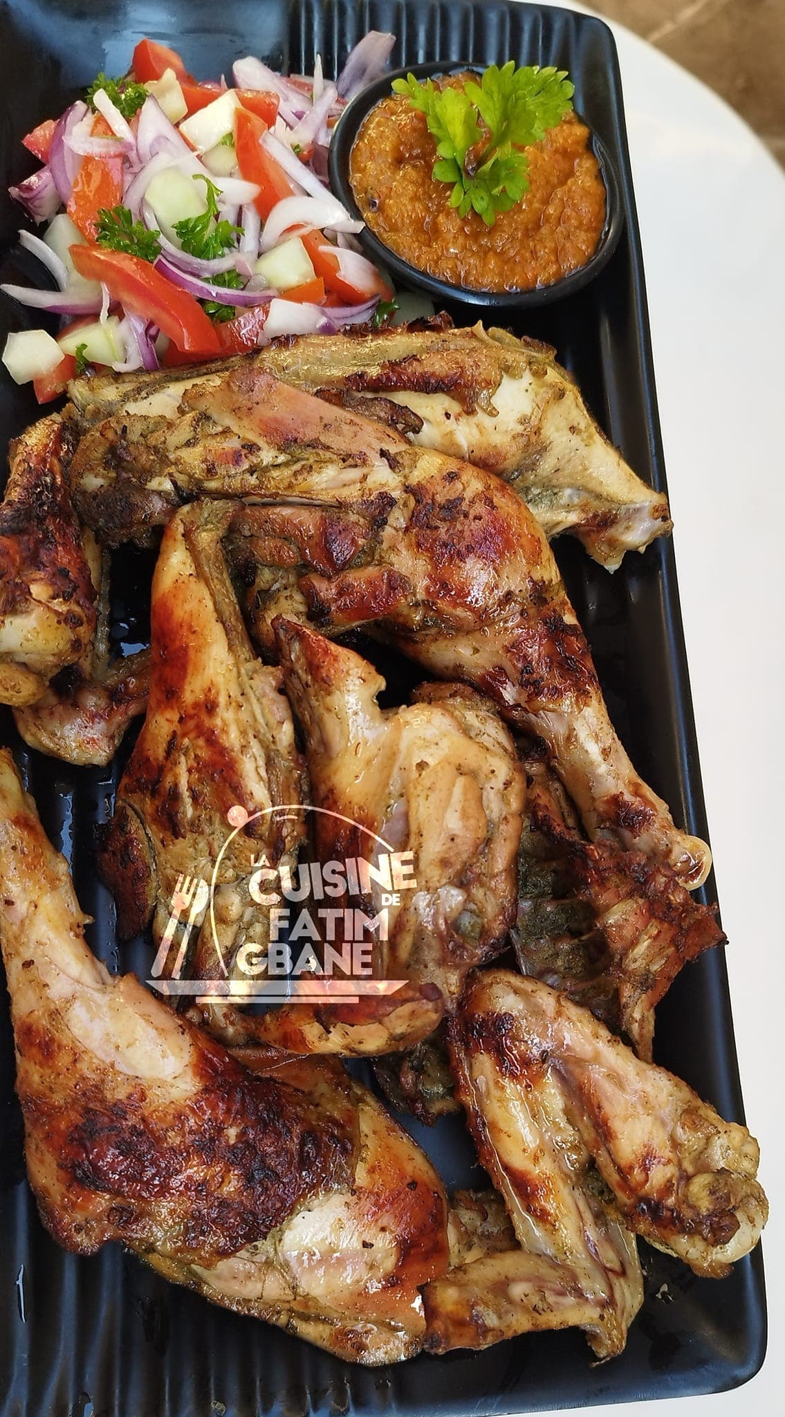 Du poulet braisé avec Les marinades de ninie