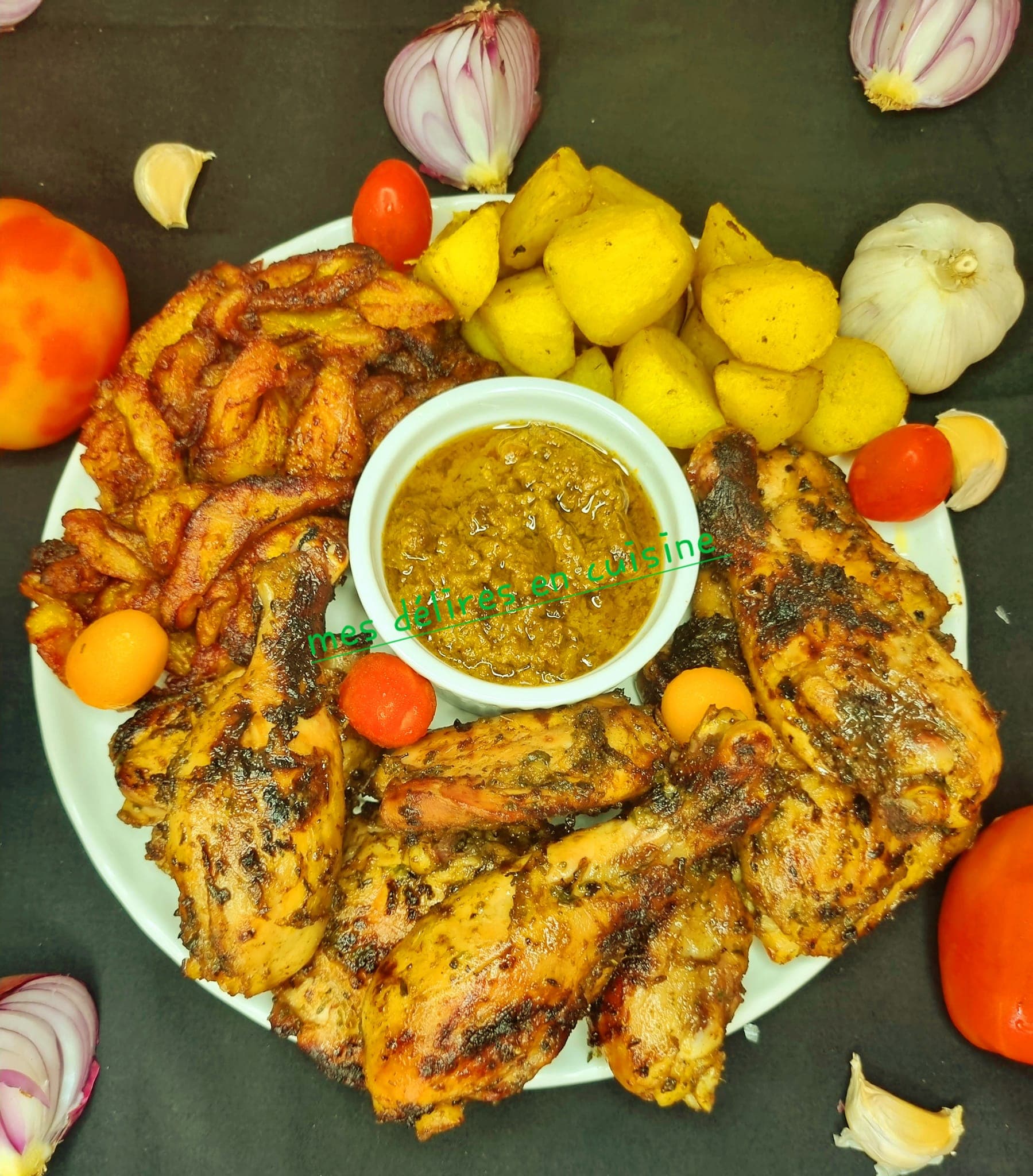 Cuisses de poulet marinées sucrées salées