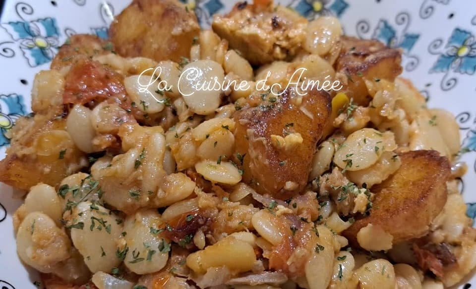Sauté d’haricots blancs.😋