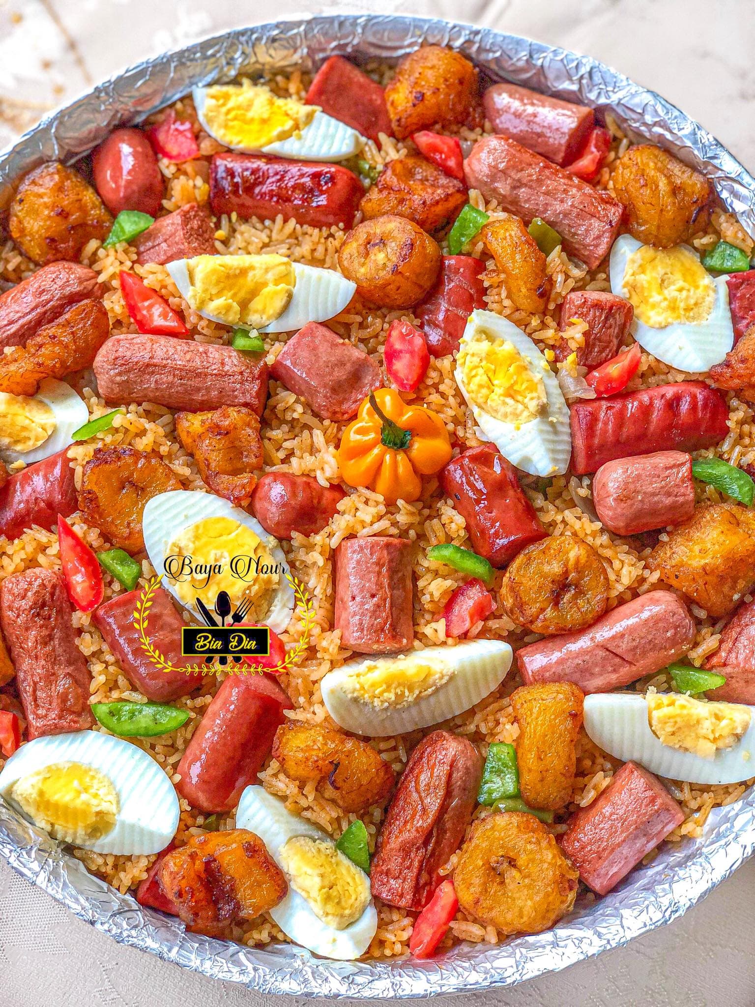 Riz saucisses œufs beignets : recette