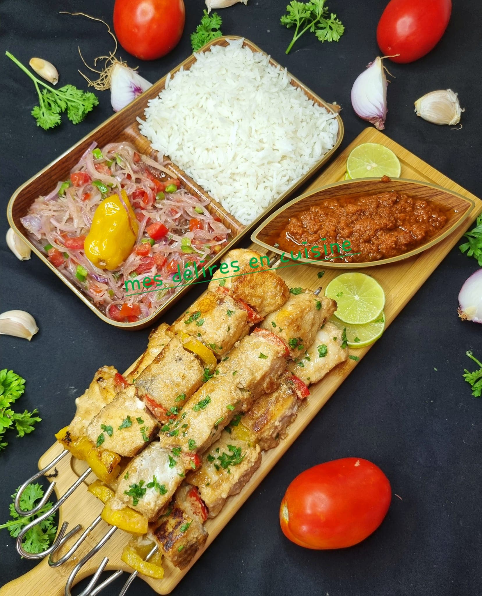 Brochettes de poisson marinées au yaourt : recette