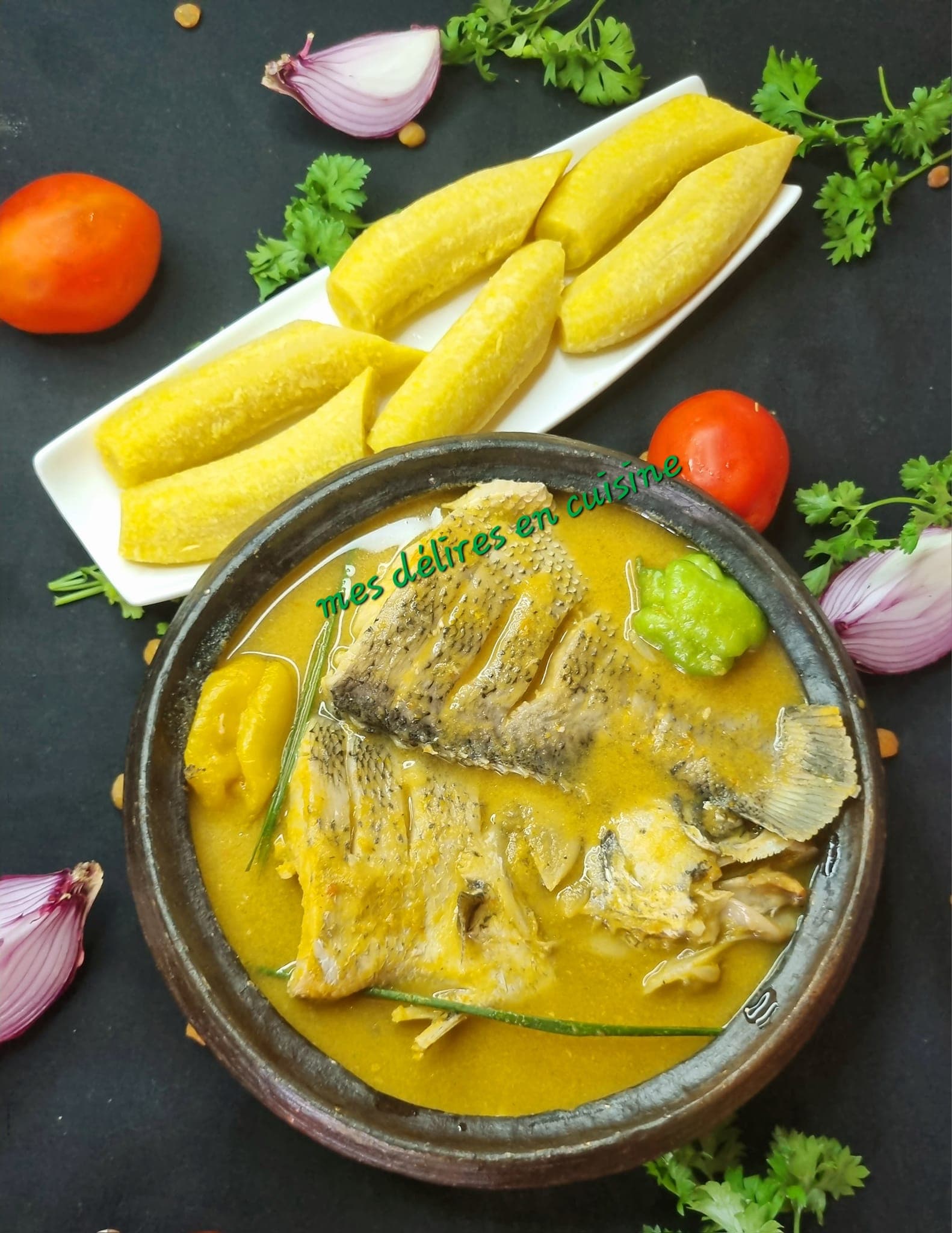 Bouillon de poisson à la citronnelle