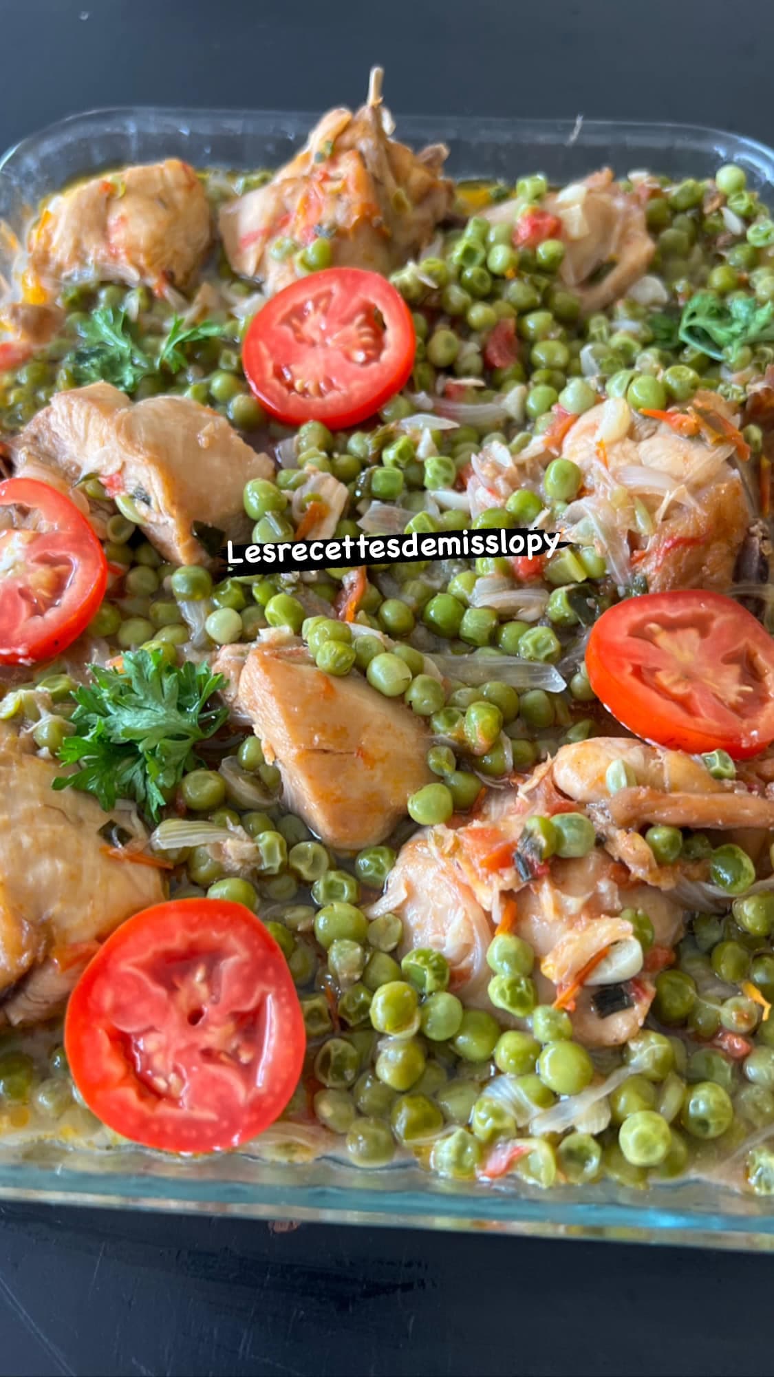 Petits pois au blanc de poulet : recette légère