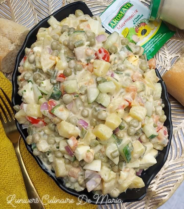 Macédoine de légumes et vinaigrette crémeuse : recette