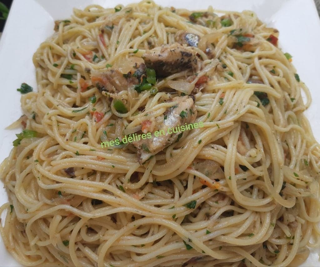 Spaghetti sautés aux sardines : recette rapide