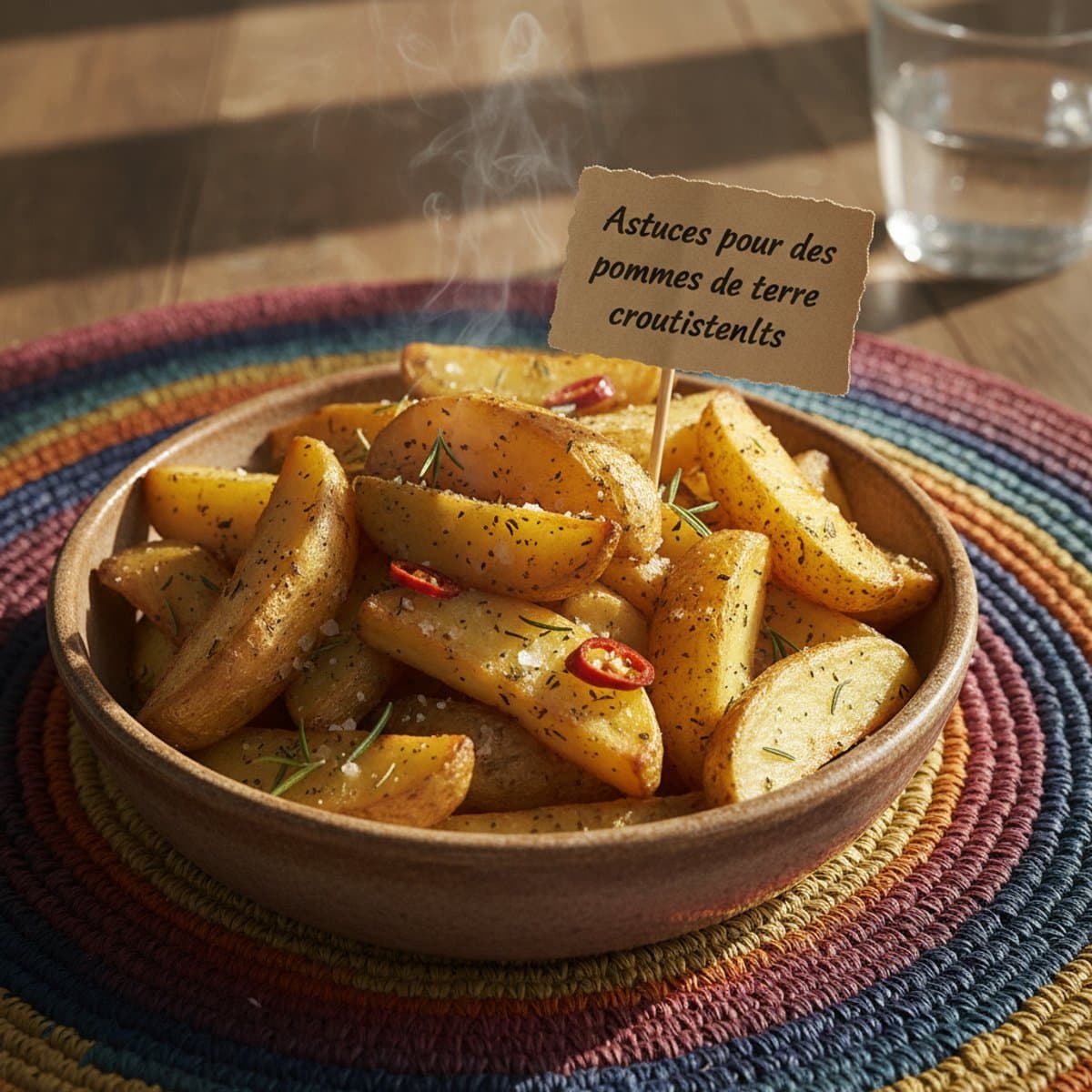 Astuces pour des pommes de terre croustillantes.