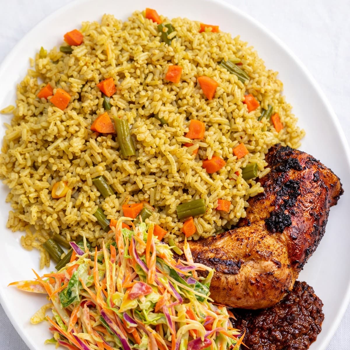 Riz gras au poulet