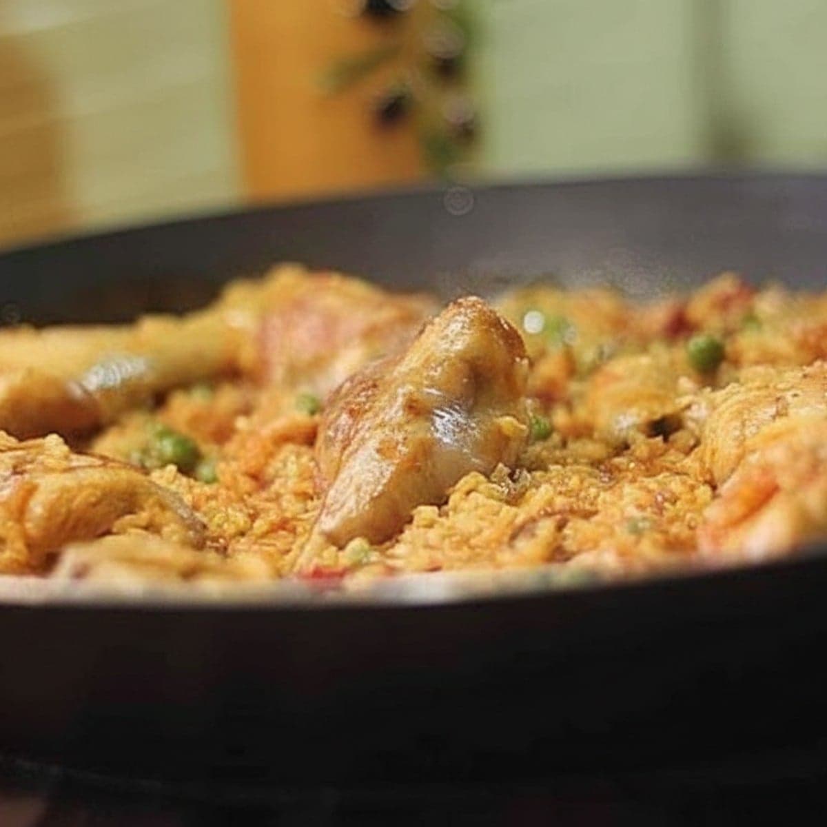 Paella sans fruits de mer(façon paella valenciana)