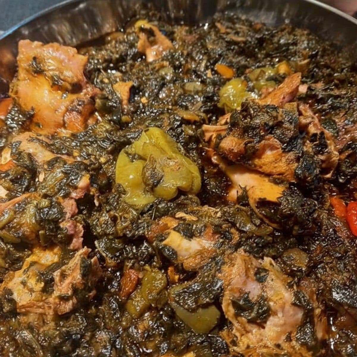 Sauce épinards à l’huile de palme