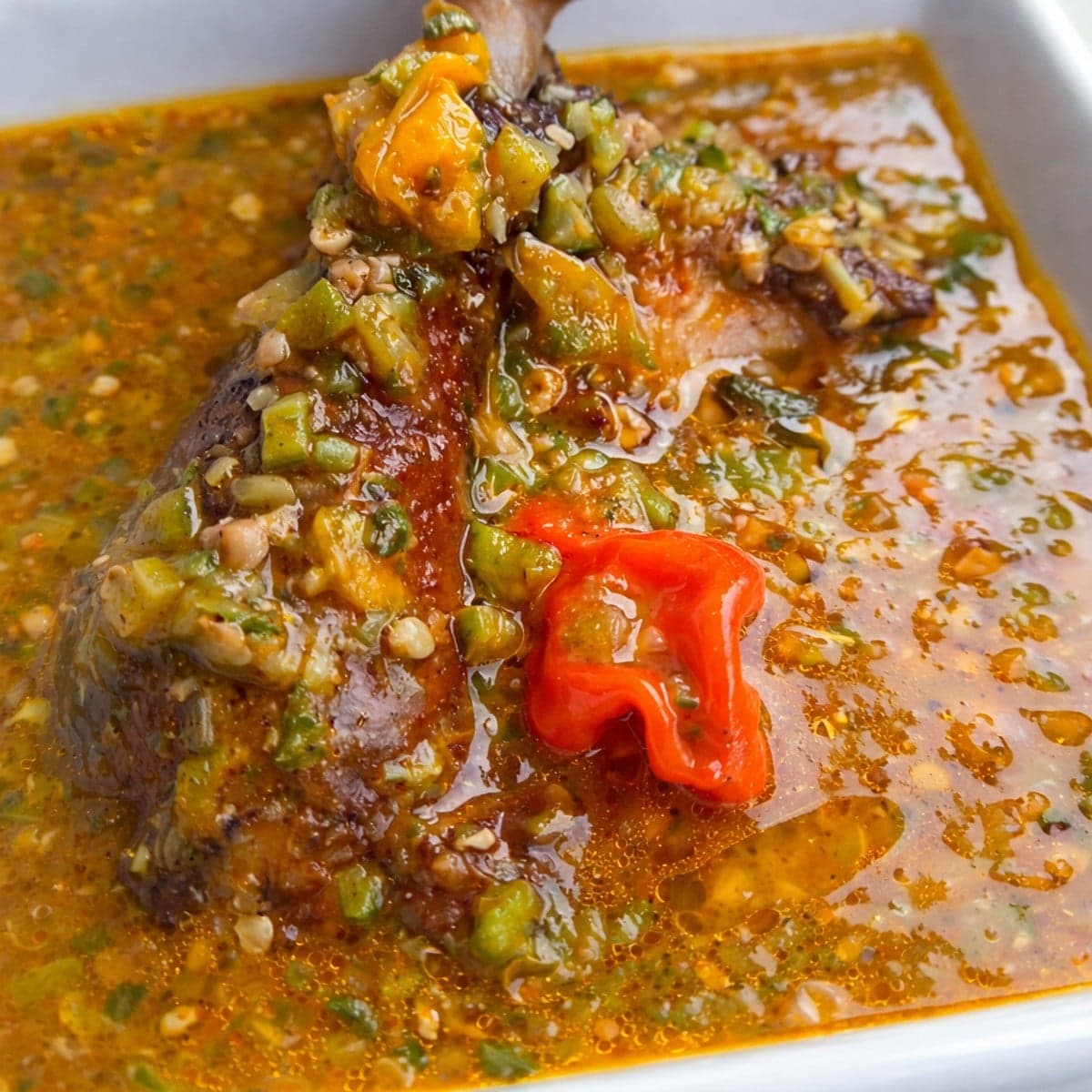 Sauce gombo a l’huile de palme