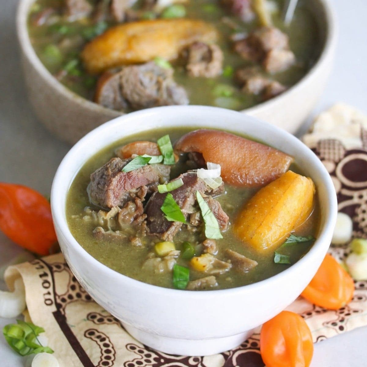 Soupe de chèvre au poivre