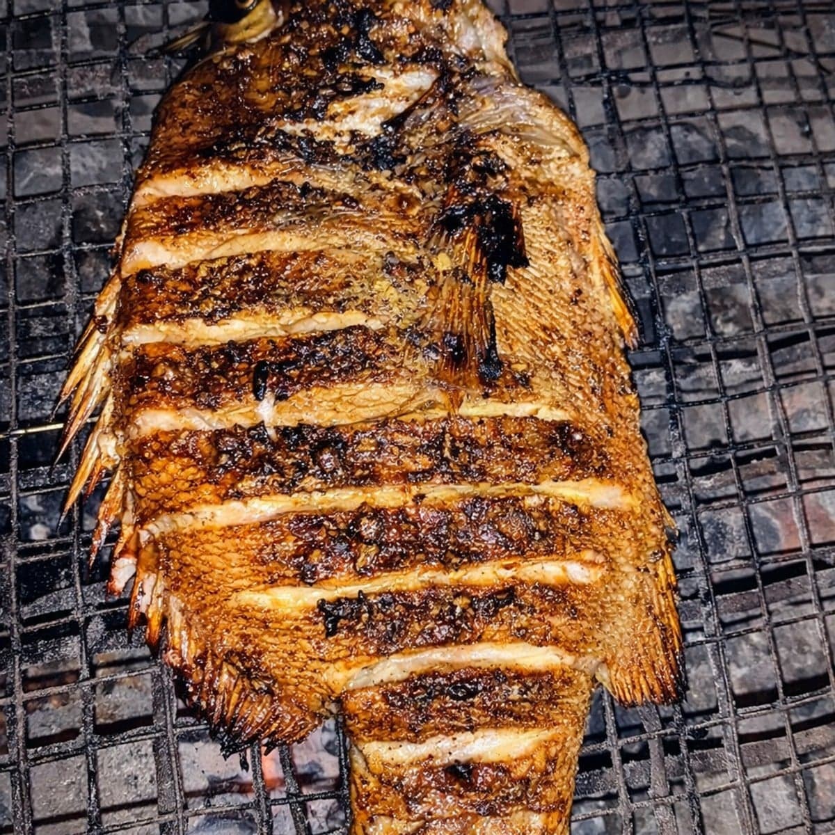 Carpe à la braise