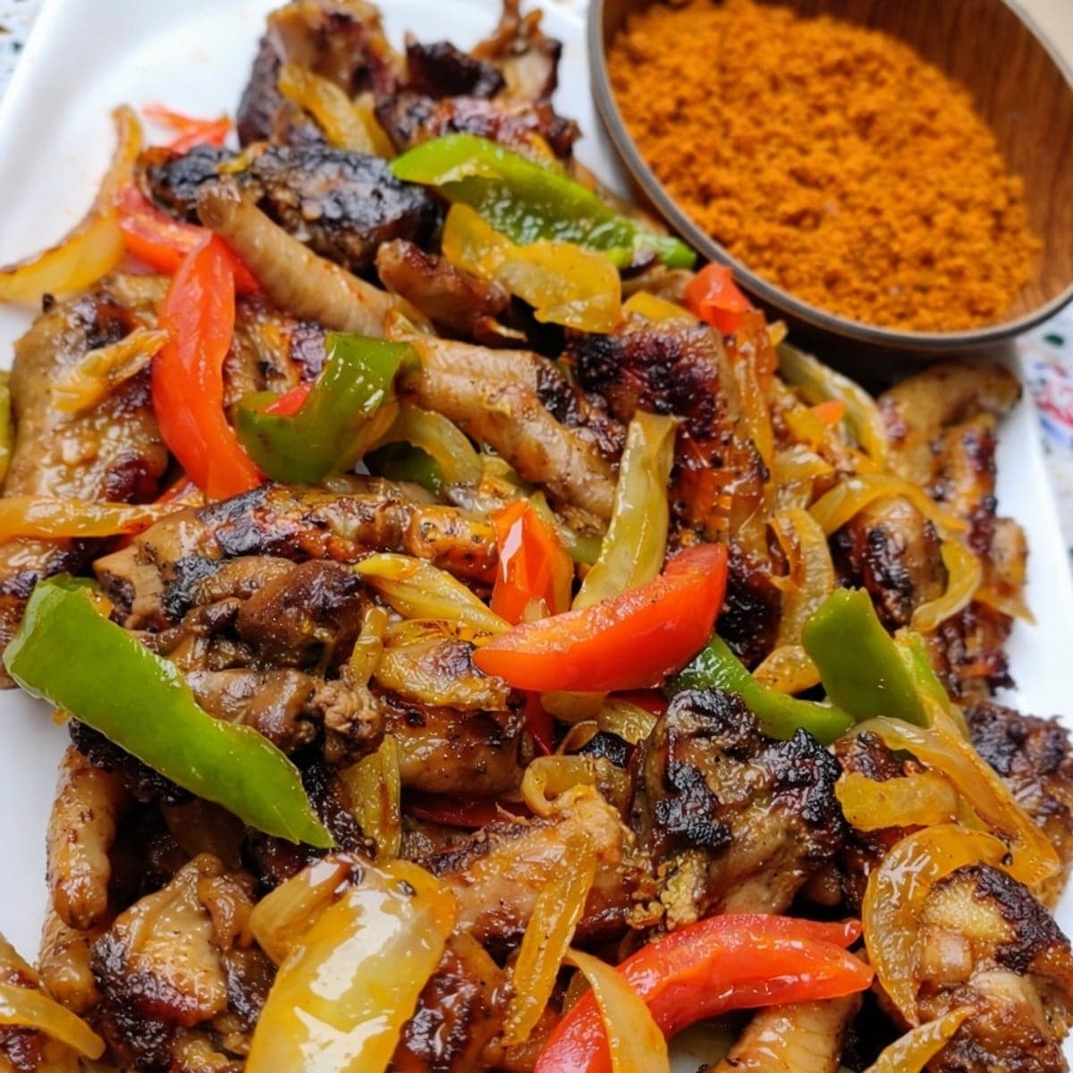 Choukouya de patteetcou de poulet à la poêle