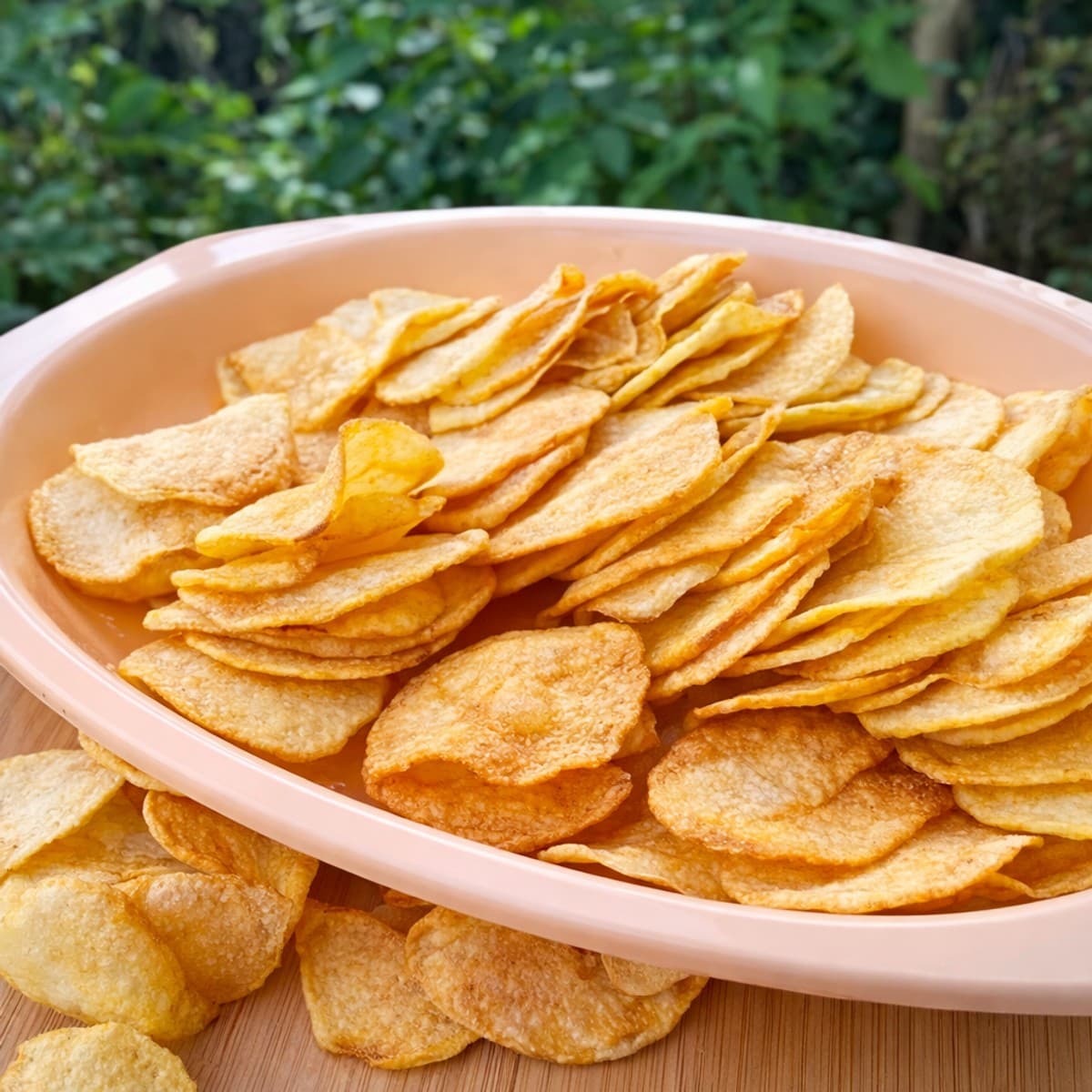 De croustillants chips de pomme de terre