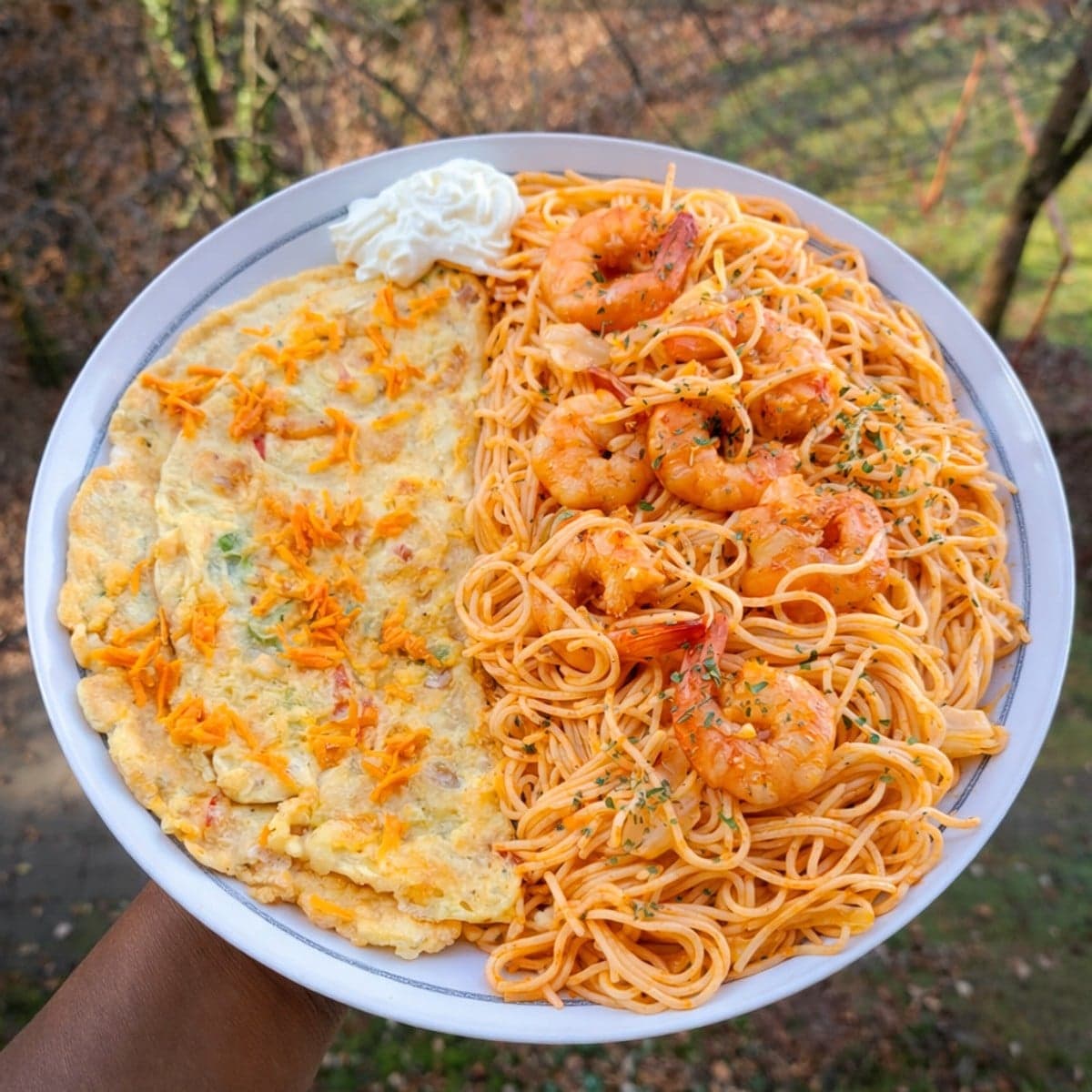 Délicieux plat de spaghetti