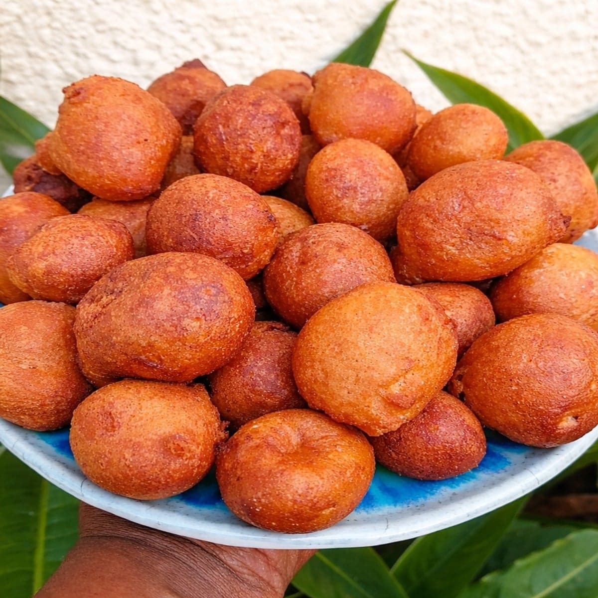 Des beignets à la farine.