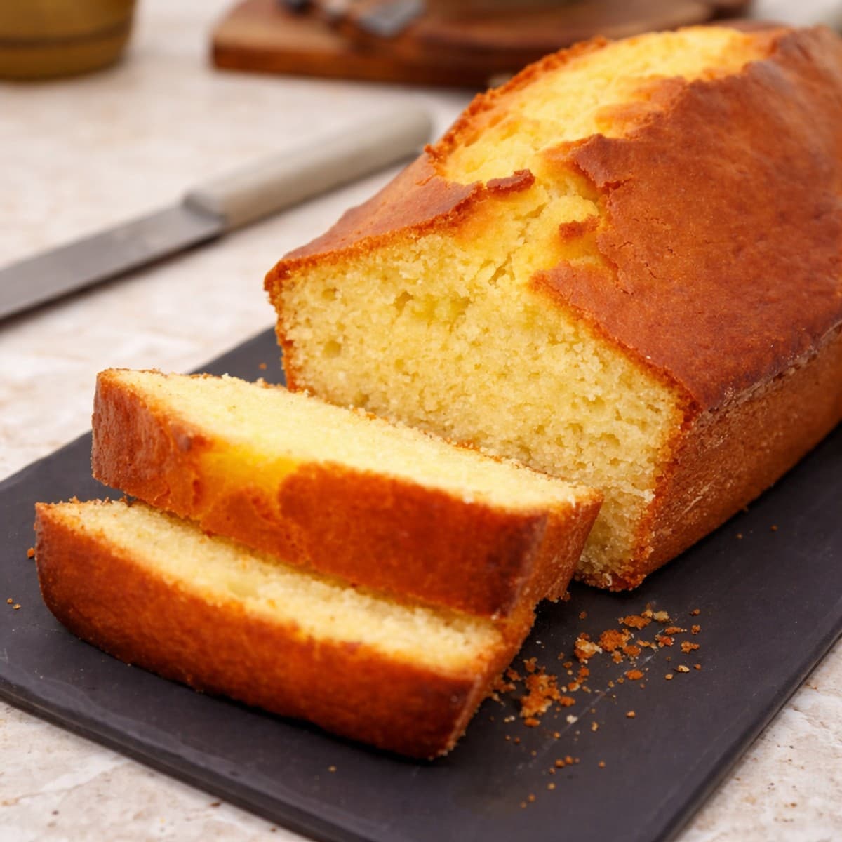 Gâteau à la crème fraîche moelleux