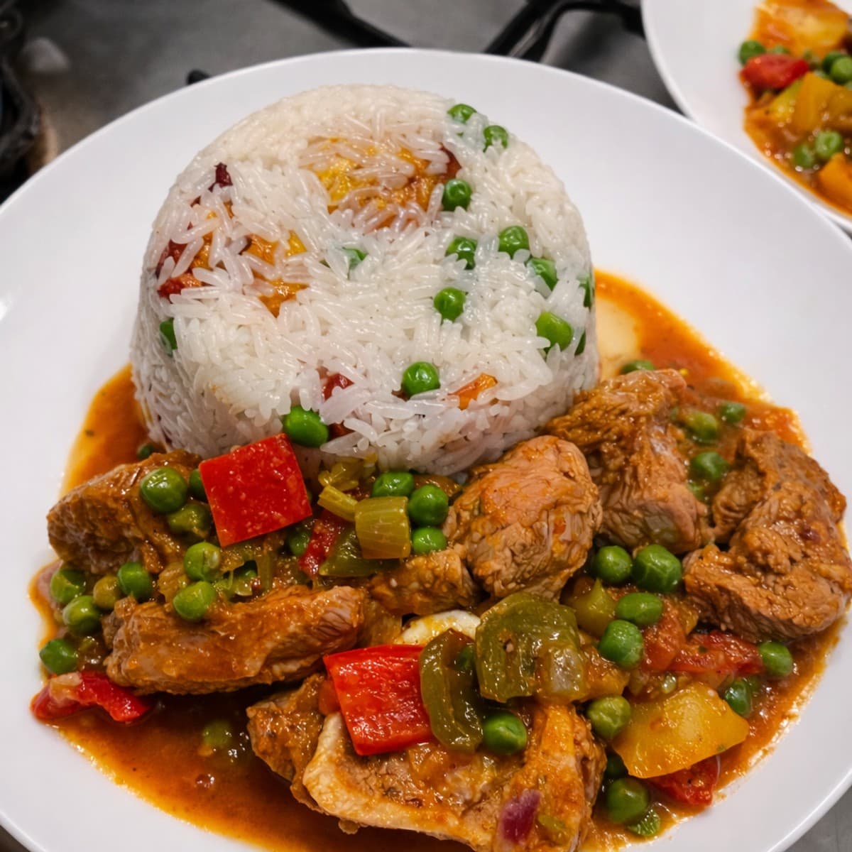 Mijoté de veau aux petits pois